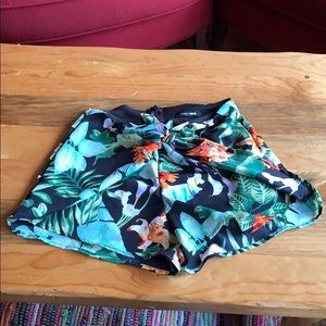 Fashion Nova high waist Floral tie shorts